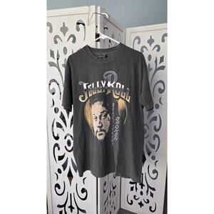 Jelly Roll Beautifully Broken Tour Tee Distressed Gray Large Graphic Shirtnwot